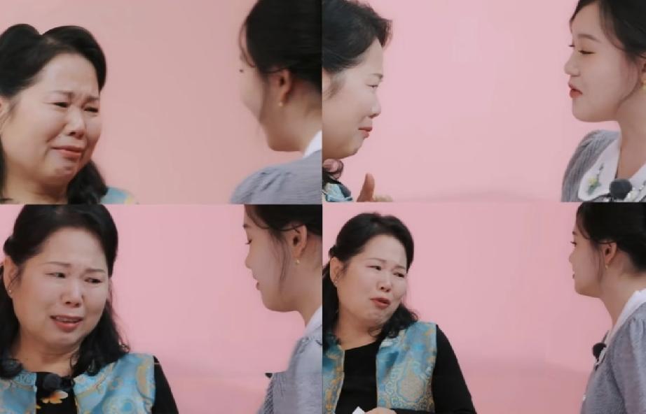 张家齐妈妈在那哭的时候，还不忘偷瞄女儿脖子上的金项链吗？那项链是张家齐团队送她