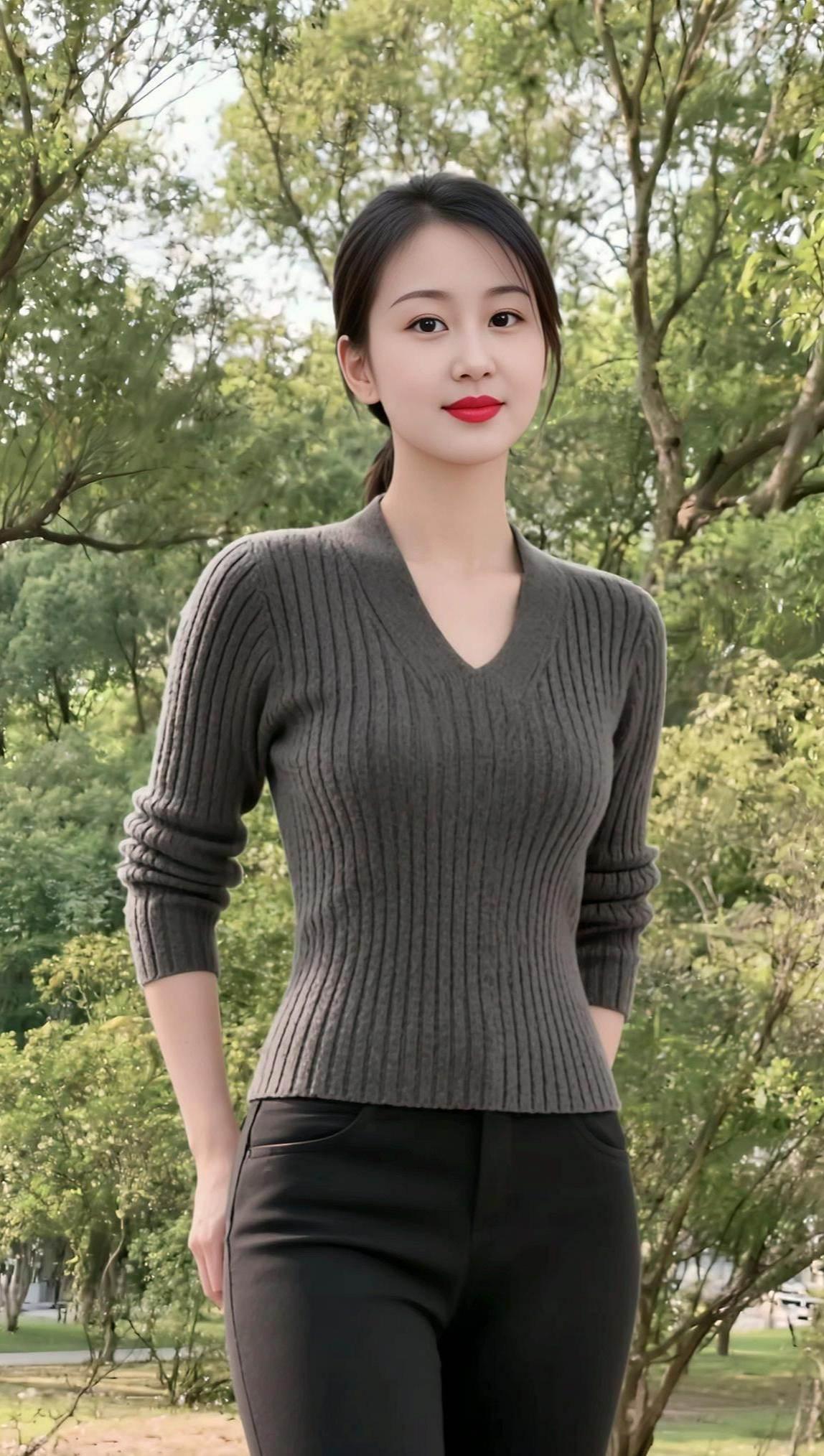 都市丽人照少女写真甜系女孩清纯甜美休闲减龄穿搭