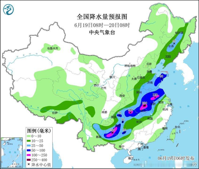 【警惕连续强降雨致灾】今后3天在湖南北部、湖北西南部和东部、安徽西部一带，可能连