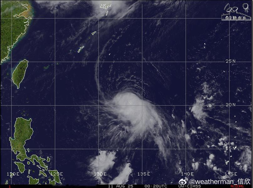 台风杨柳从最新预报看，台风杨柳基本锁定登陆我国。较大概率13日先登陆台湾，13