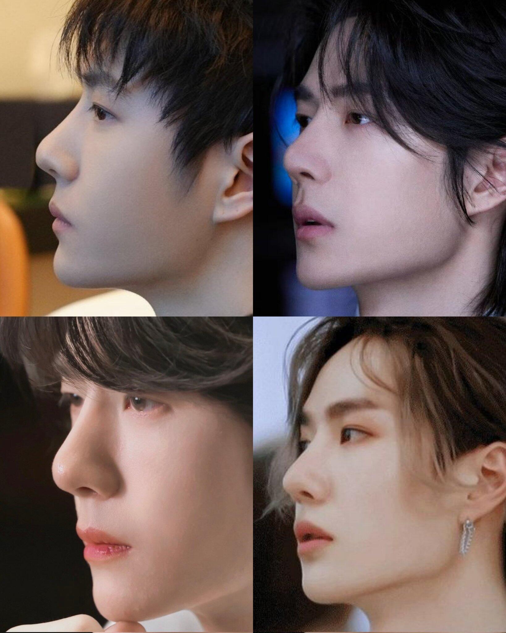 王一博王一博bjd建模一样的完美侧脸