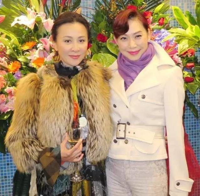 吕良伟第一任妻子年轻时美丽，人到中年气质迷人。她比刘嘉玲大三岁，和刘嘉玲同框合影