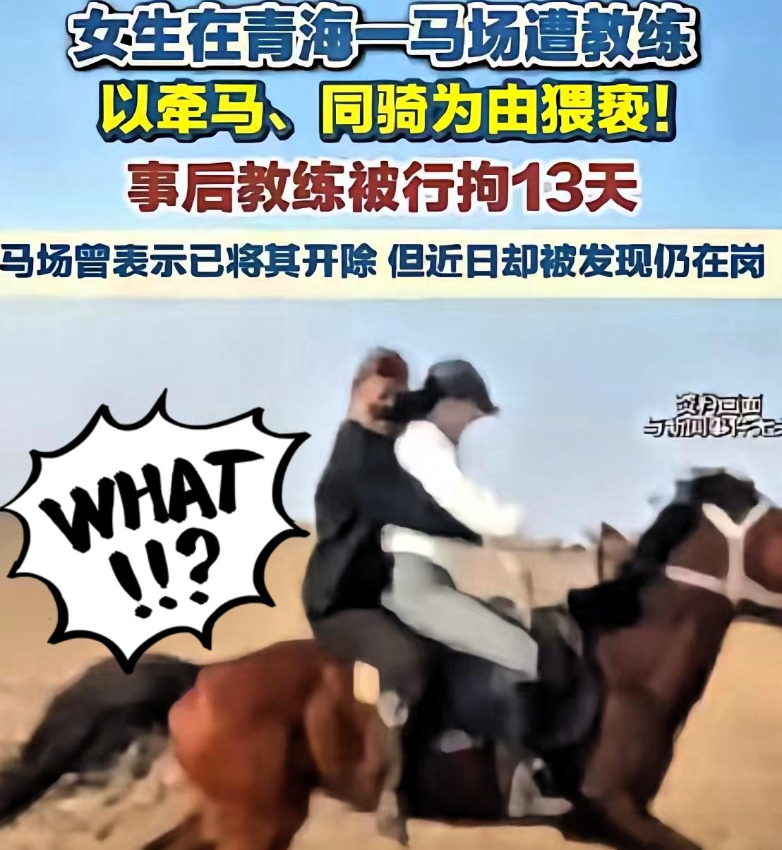 “你叫啊，这里没人能听见。”话音落下，男子的手伸向了游客的隐私部位。一场草原之