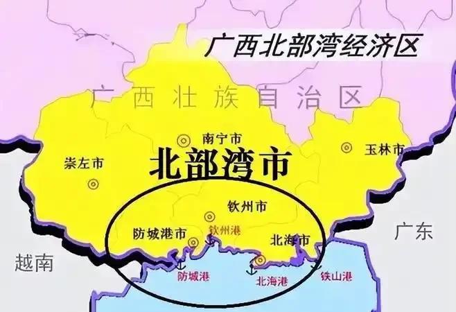我就纳闷了，从广东阳江到东北大连，沿海地区都富裕起来了。唯有广东湛江到广西北海、