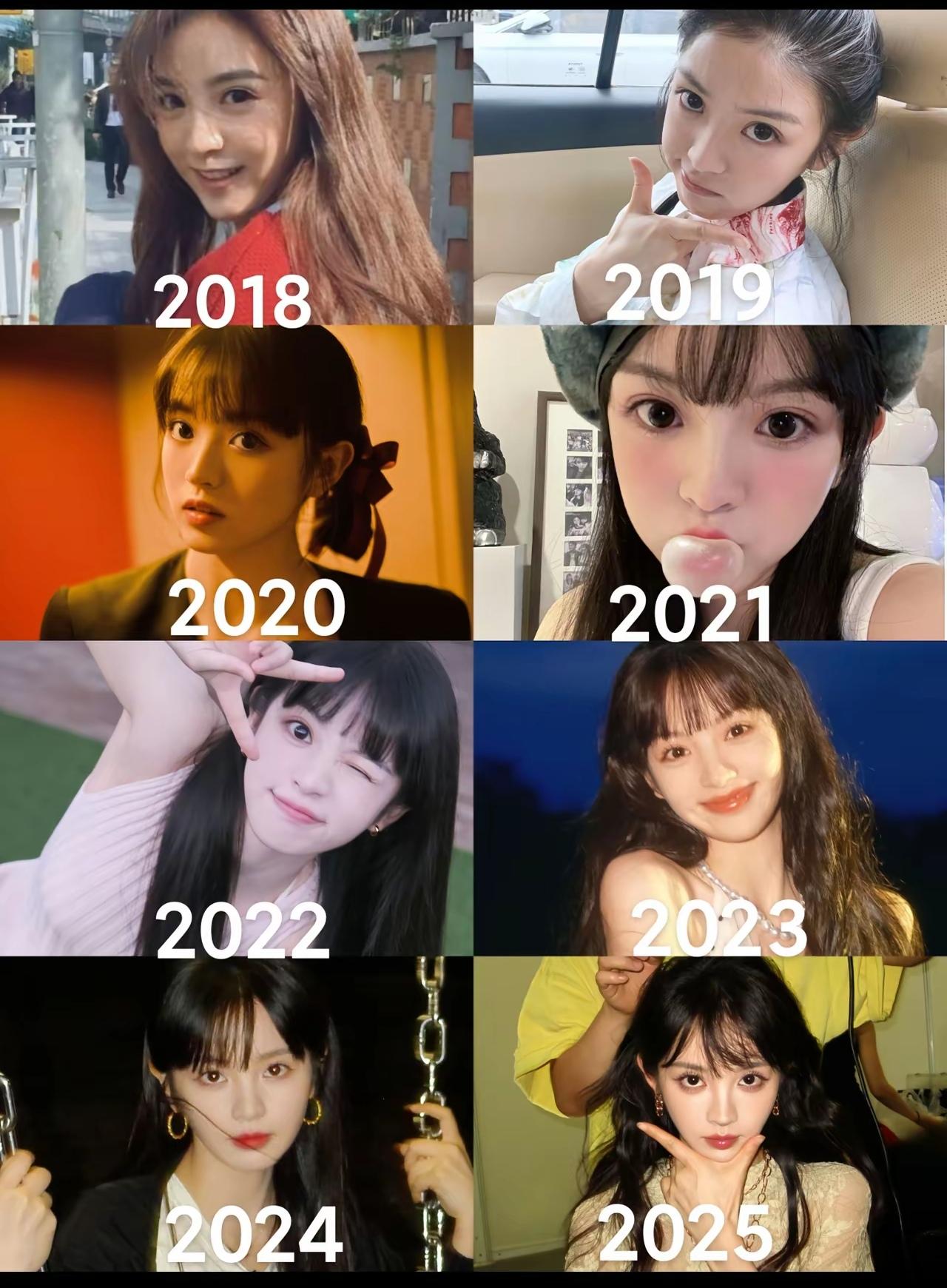 昔年田曦薇[玫瑰]，有点婴儿肥[无奈吐舌]但，一直都很好看啊[爱心]