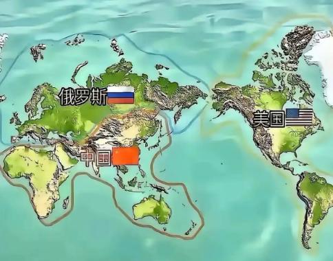 别再打了，要不就这么分吧！有外国网友把世界切成三大块：龙大、毛熊和白头鹰，白头鹰