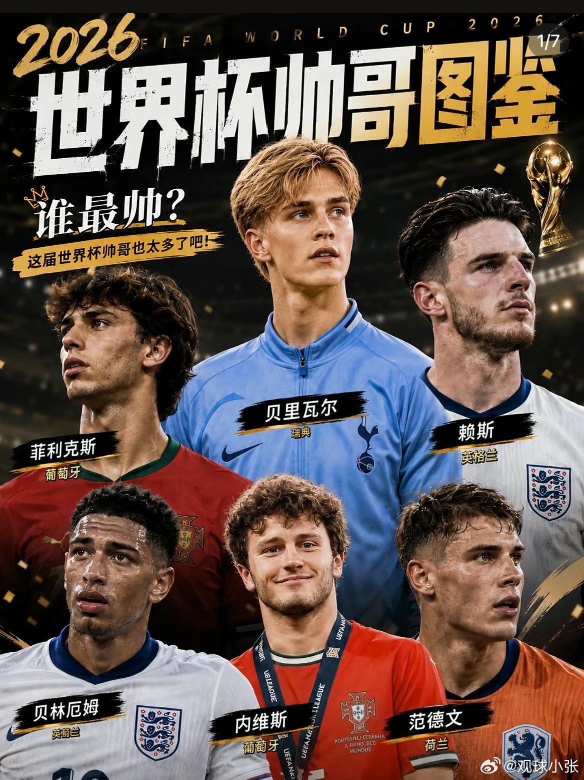 看世界杯🏆的打开方式:眼里全是帅哥！世界杯十大帅哥必吃榜