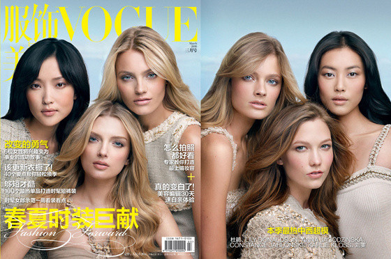 刘雯｜内地主流女刊三月开季封面自15年起连续十余年时间坐镇内地女刊开季，感