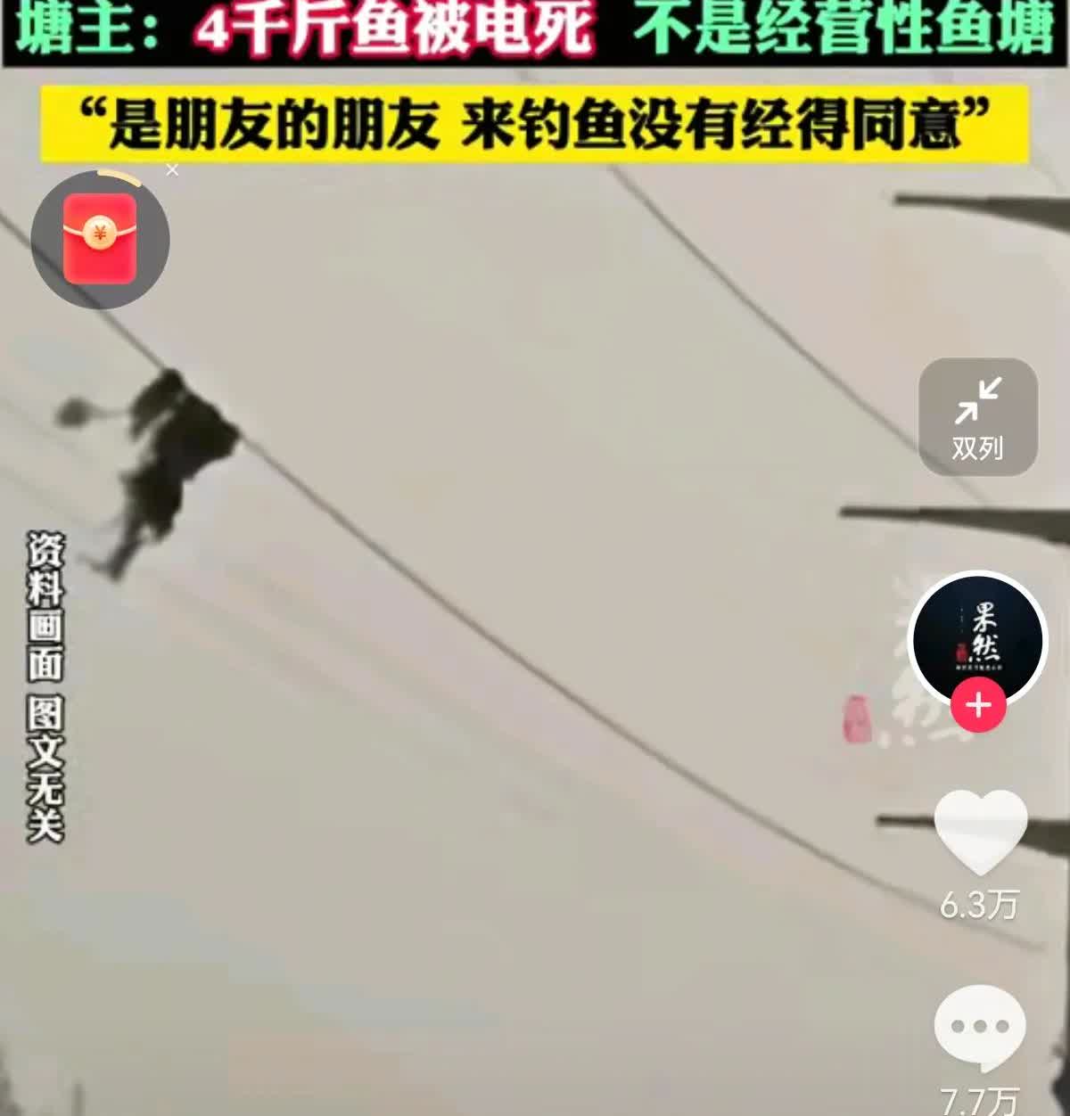 28岁男子钓鱼触电重伤！4千斤鱼被电死，责任到底咋算？28岁男子钓鱼甩