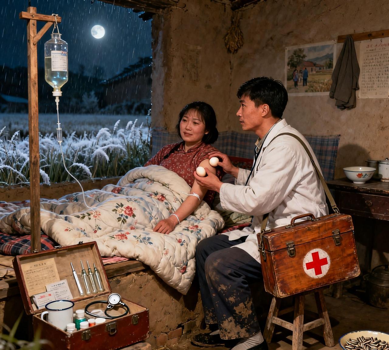 七十年代时，村里有个队长的老婆，四十多岁了，风韵犹存，是个老美女，生了病，队长让
