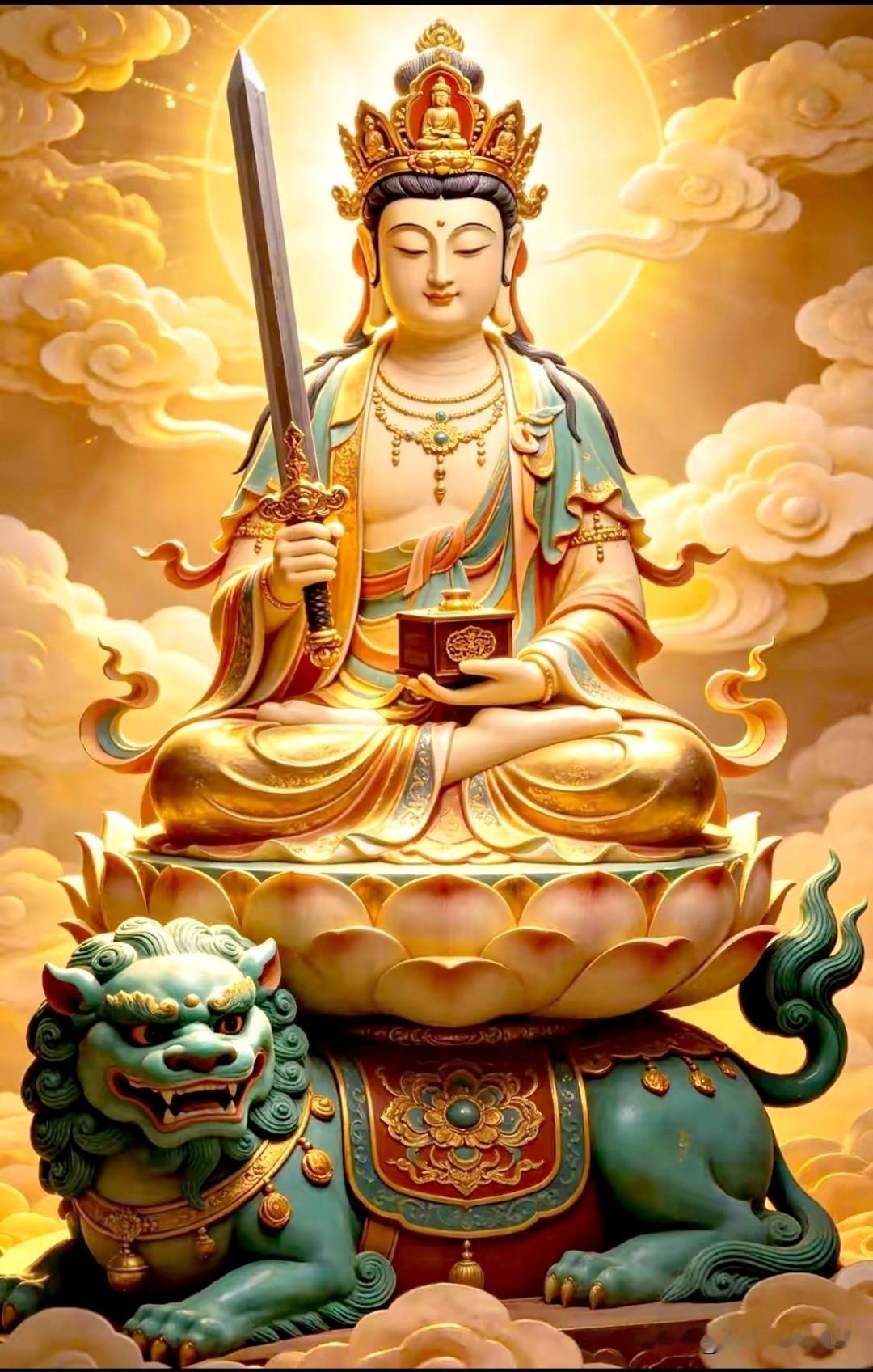拜文殊菩萨，求一份清醒智慧✨渐渐才懂，人生最大的福气，不是万事顺遂，而是拥有拨