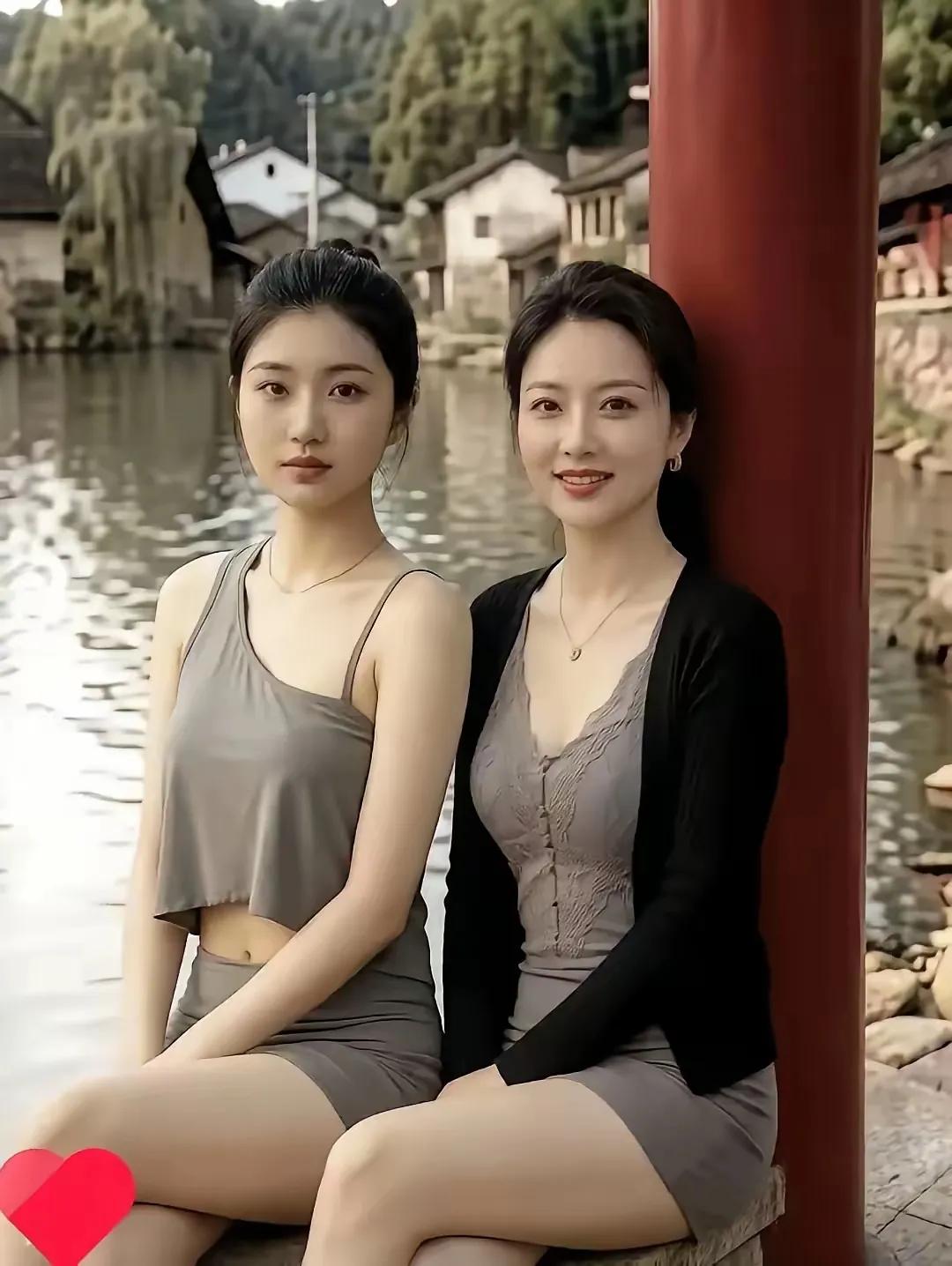梦里水乡的两个美女，哪个能成为你的梦中情人？