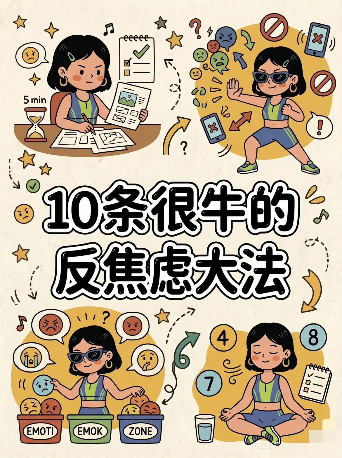 焦虑是现在很多人都常有的生活状态，和焦虑好好相处，才能不焦虑！生活里，焦虑