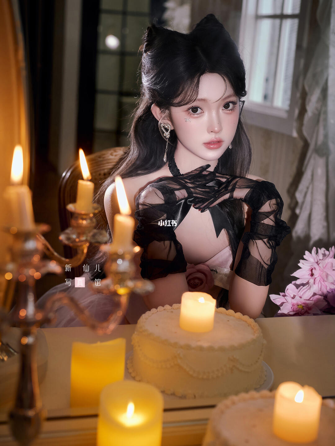 粉色系甜美猫咪🎂氛围感生日写真