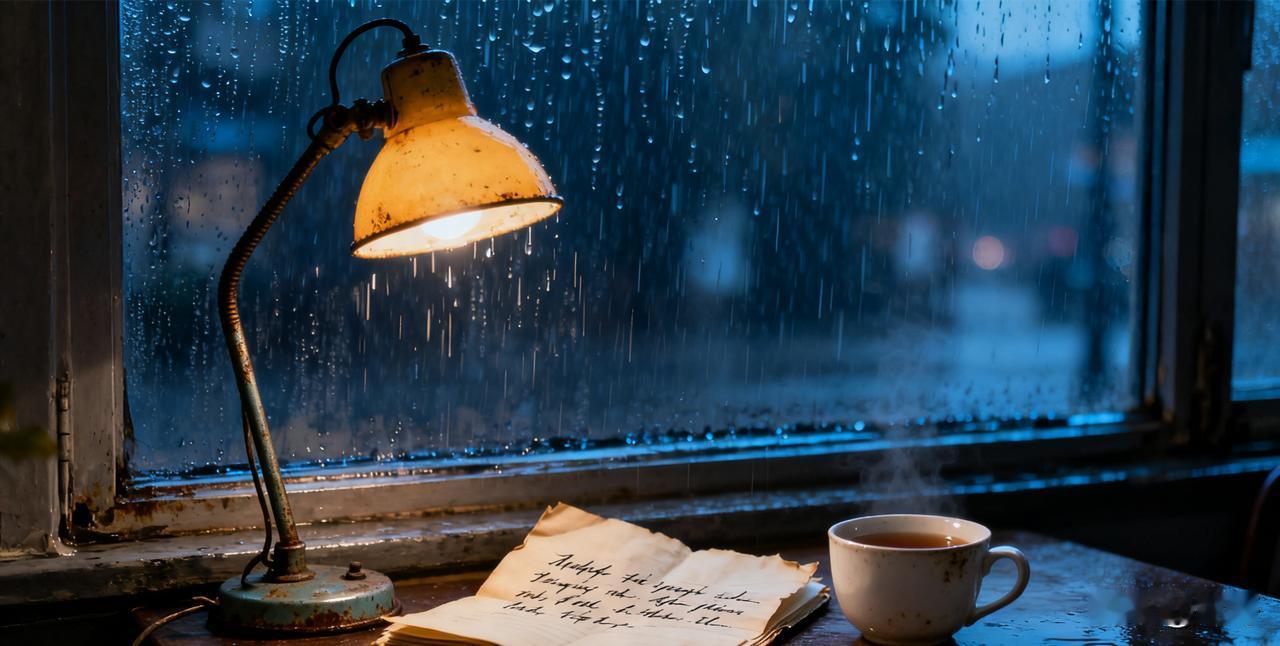 晚风未语，心事沉檐。你总对着旧信笺发呆，我试探，你躲闪，不过是怕往事被拆