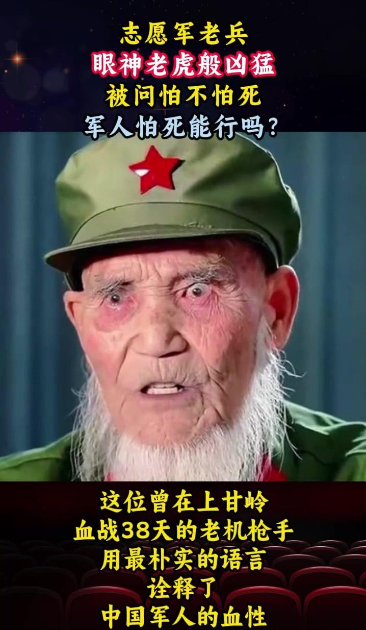 看到这张照片，我才知道什么是杀气。老爷子的眼神让人本能想往后退半步。那种气势