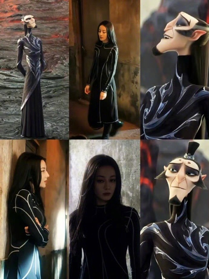 谁被迪丽热巴申公豹造型帅晕，皮质战袍自带凌厉感，长发飘逸又A又飒，狠劲藏不住～