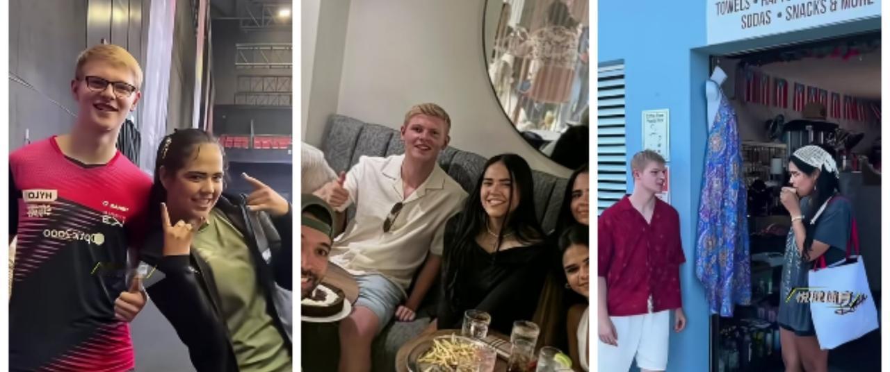 刷到法国选手勒布伦和波多黎各的迪亚兹谈恋爱的消息，看他们甜蜜的样子，看来是真的！