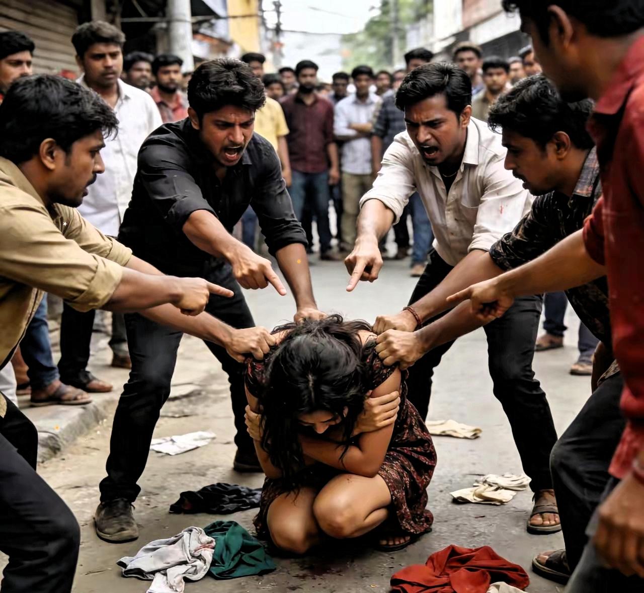 出差回家见隔壁打小三，我去看热闹，看清那个女人后，我双腿一软​楼道里围满了人，