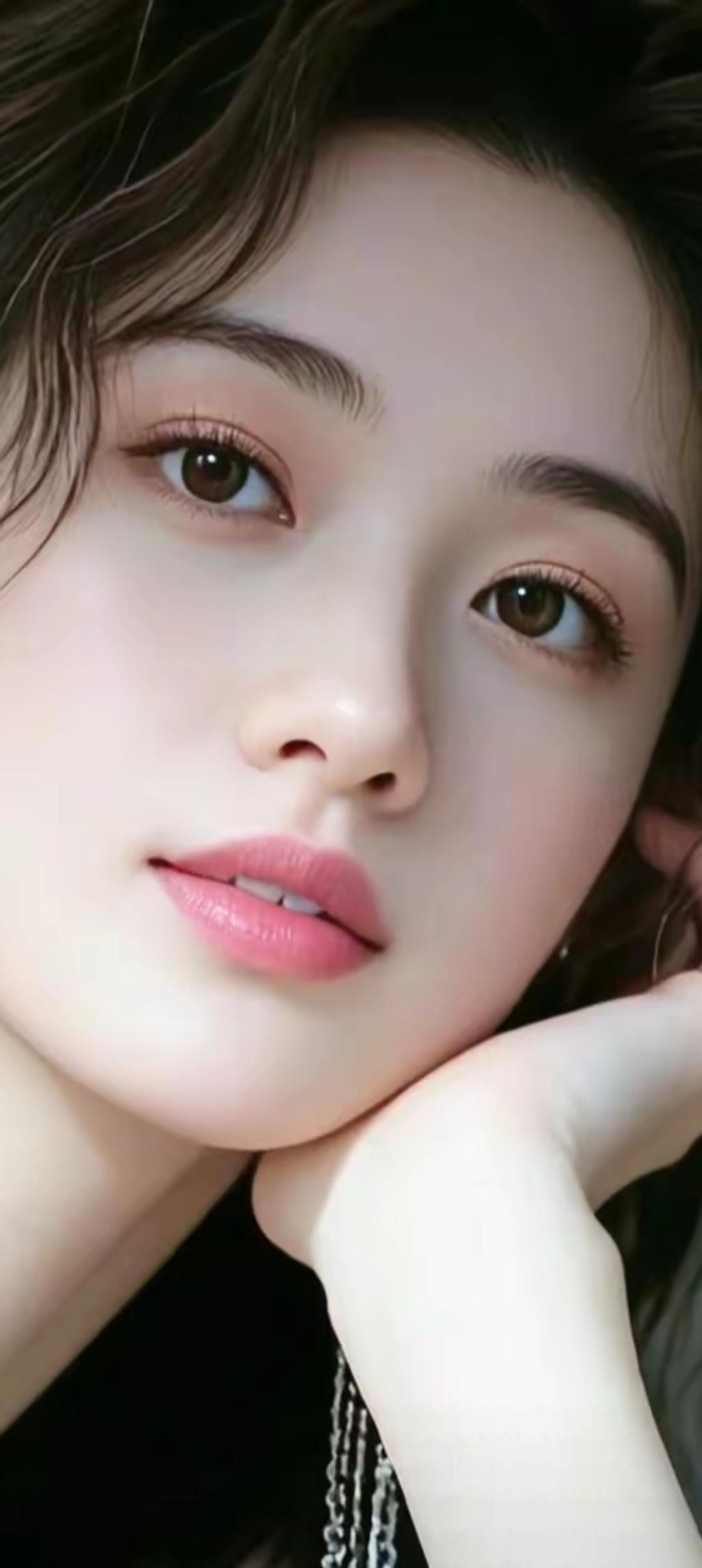 温柔甜美的少女，微笑的瞬间，让人心动不已。💖🌸💕