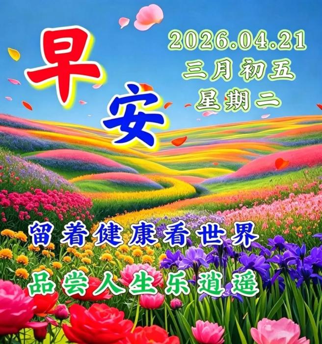 🌞凝望远去的路，🍎惦记有缘的人，🌺常怀感恩的心，💧珍藏难忘的情！🌷愿我