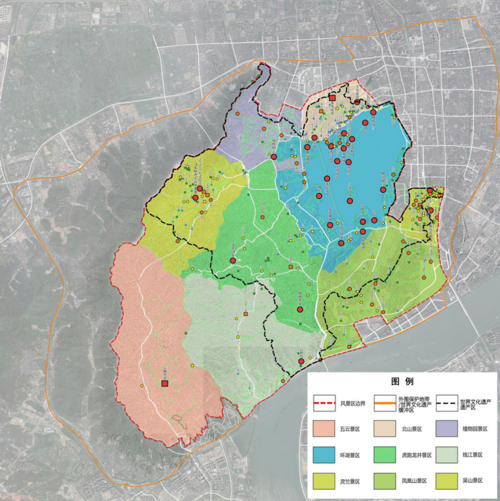 西湖景区最新规划获批: 范围扩大, 九大分区明确