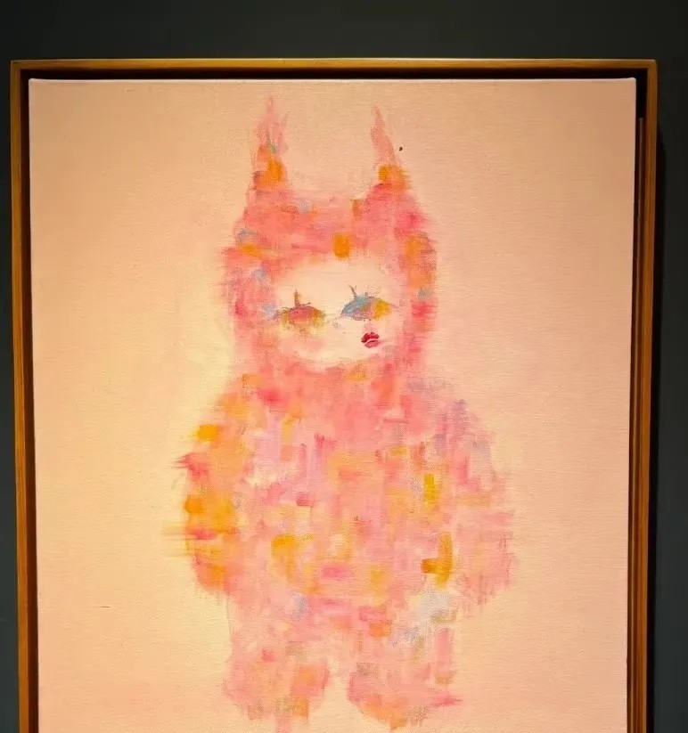 这是小S女儿画展的画，我给朋友说我花五千块钱买下了第一幅，我朋友说我瞎，我问他觉