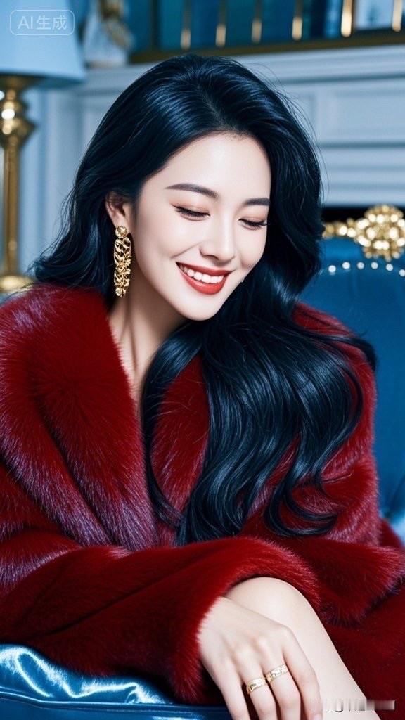 优雅气质，珠宝闪耀，完美侧颜，时尚大片