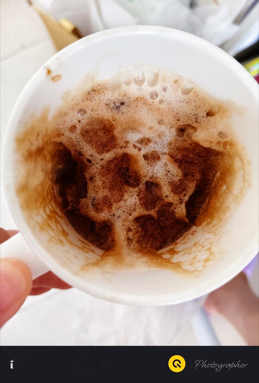 做的咖啡有点失败​​​