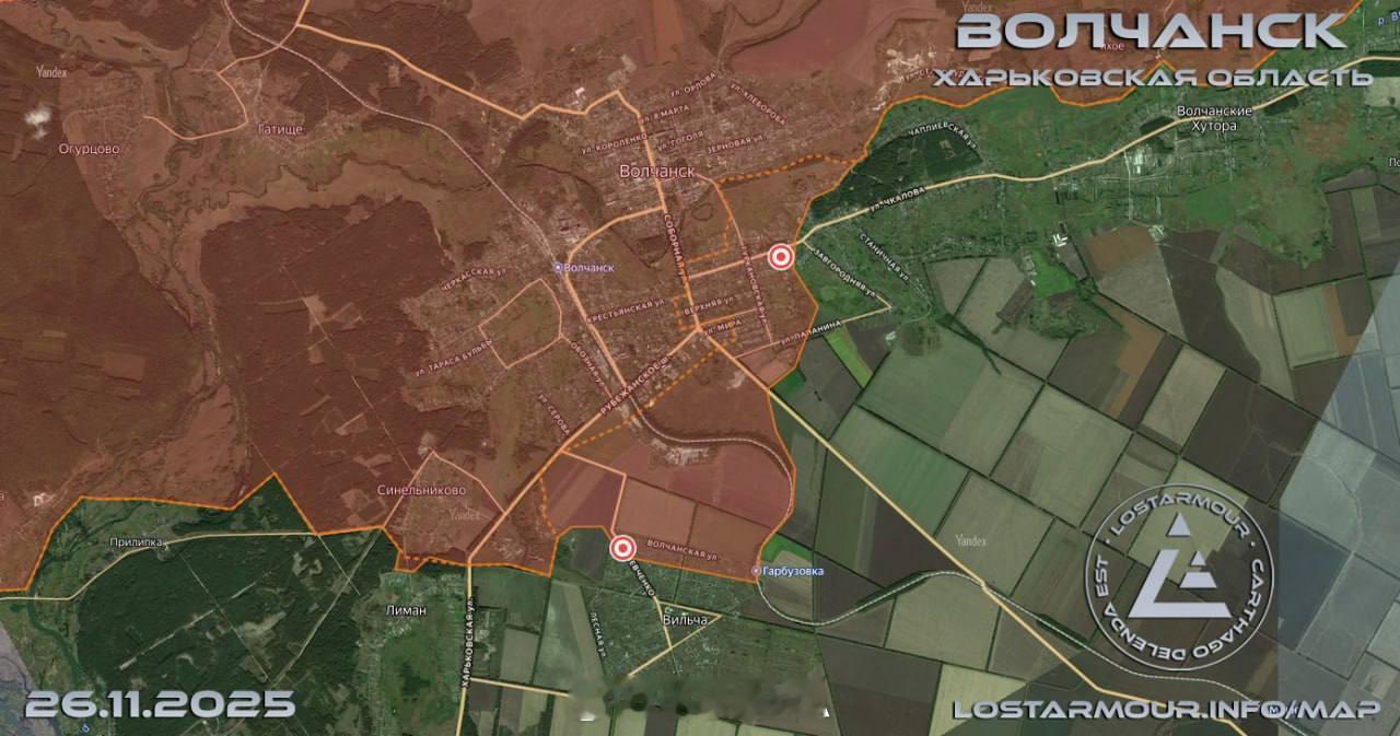 根据Lost报告俄军北集群部队实际上已完全控制哈尔科夫州的沃尔昌斯克市。俄军突击