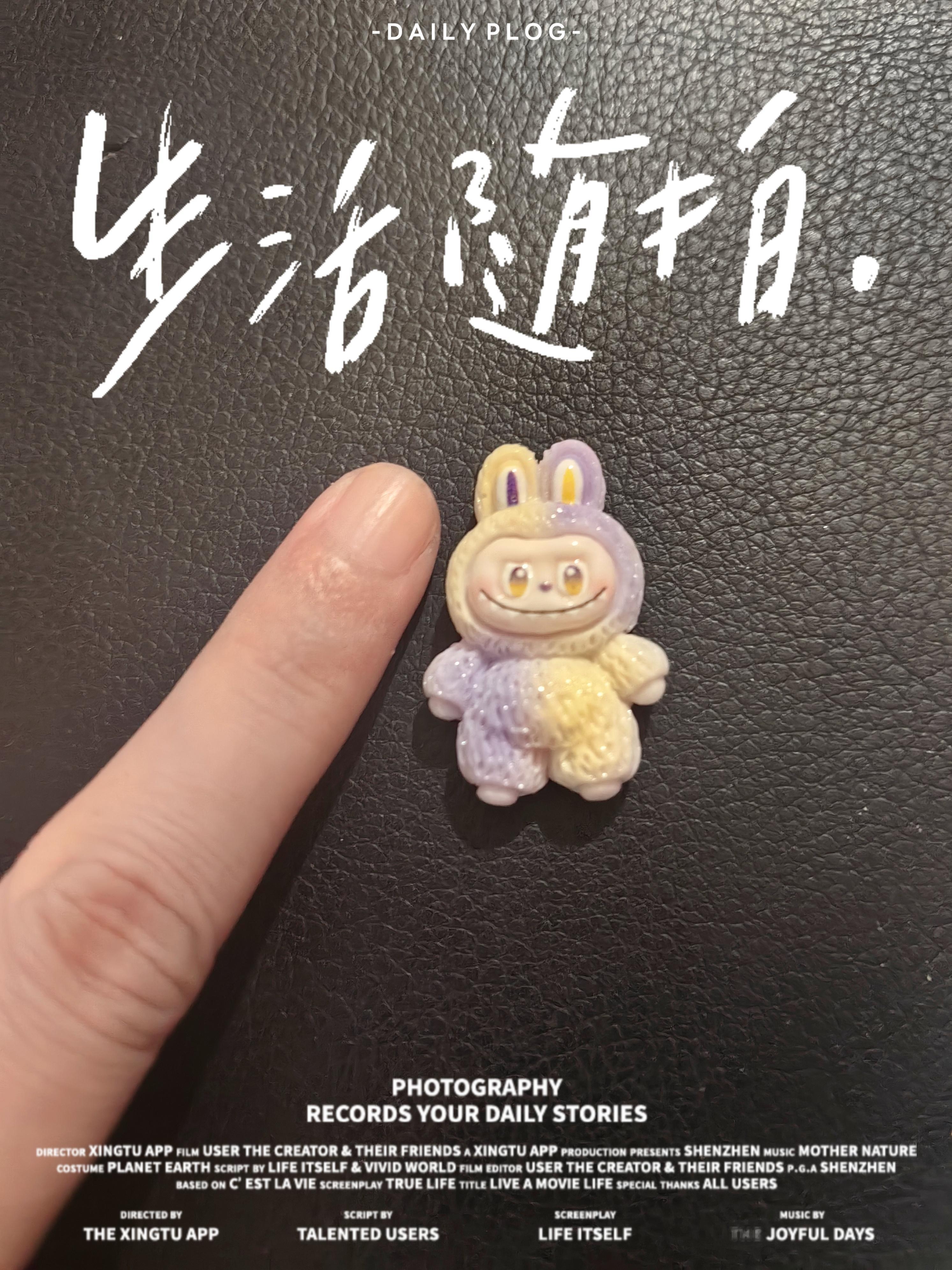 我老公叫的炒酸奶外卖，居然送了一个鼻屎大的labubu​​​