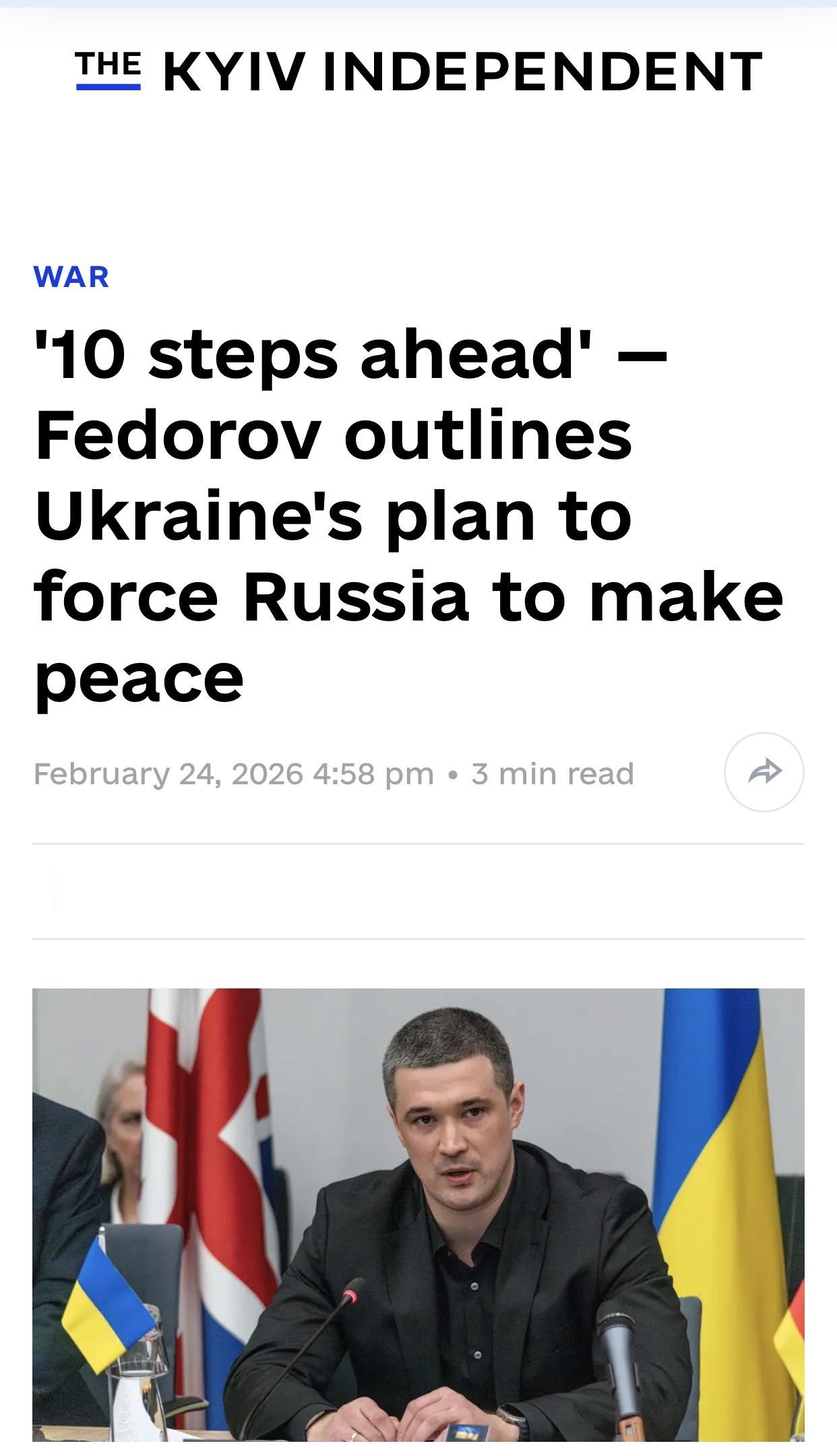 乌媒：乌克兰国防部长首次透露如何实施迫使俄罗斯停战的”三大核心目标”乌克兰《