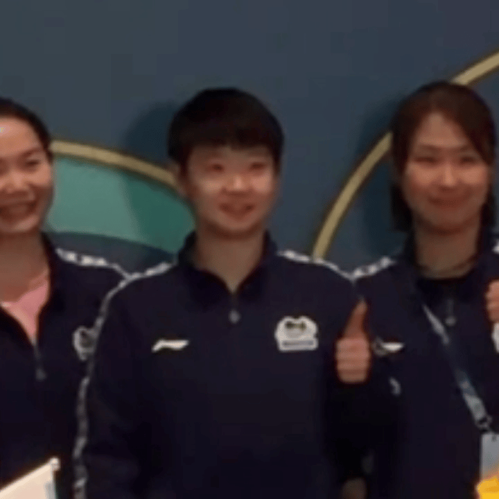 我准备好了，拍吧。孙颖莎