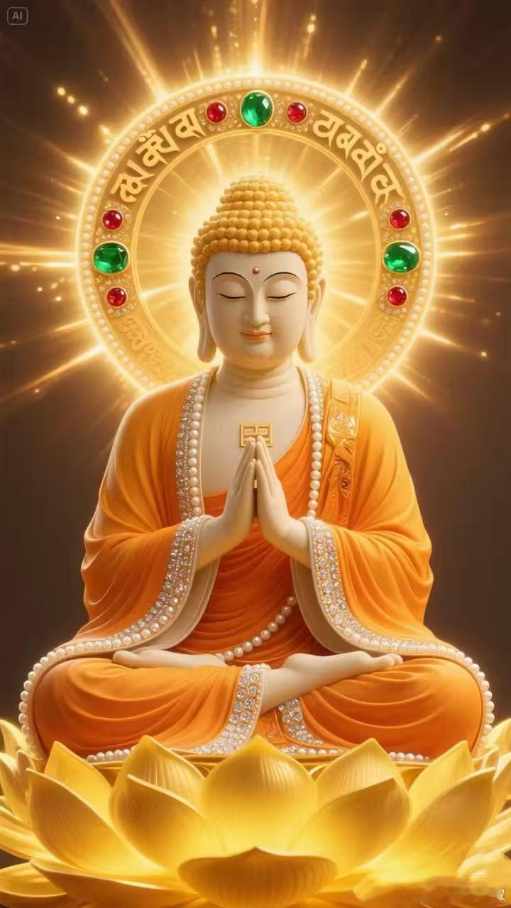 见佛祈福🙏愿佛光护佑福满堂，一帆风顺路宽广，事业辉煌人气旺，财运旺盛聚金仓，家