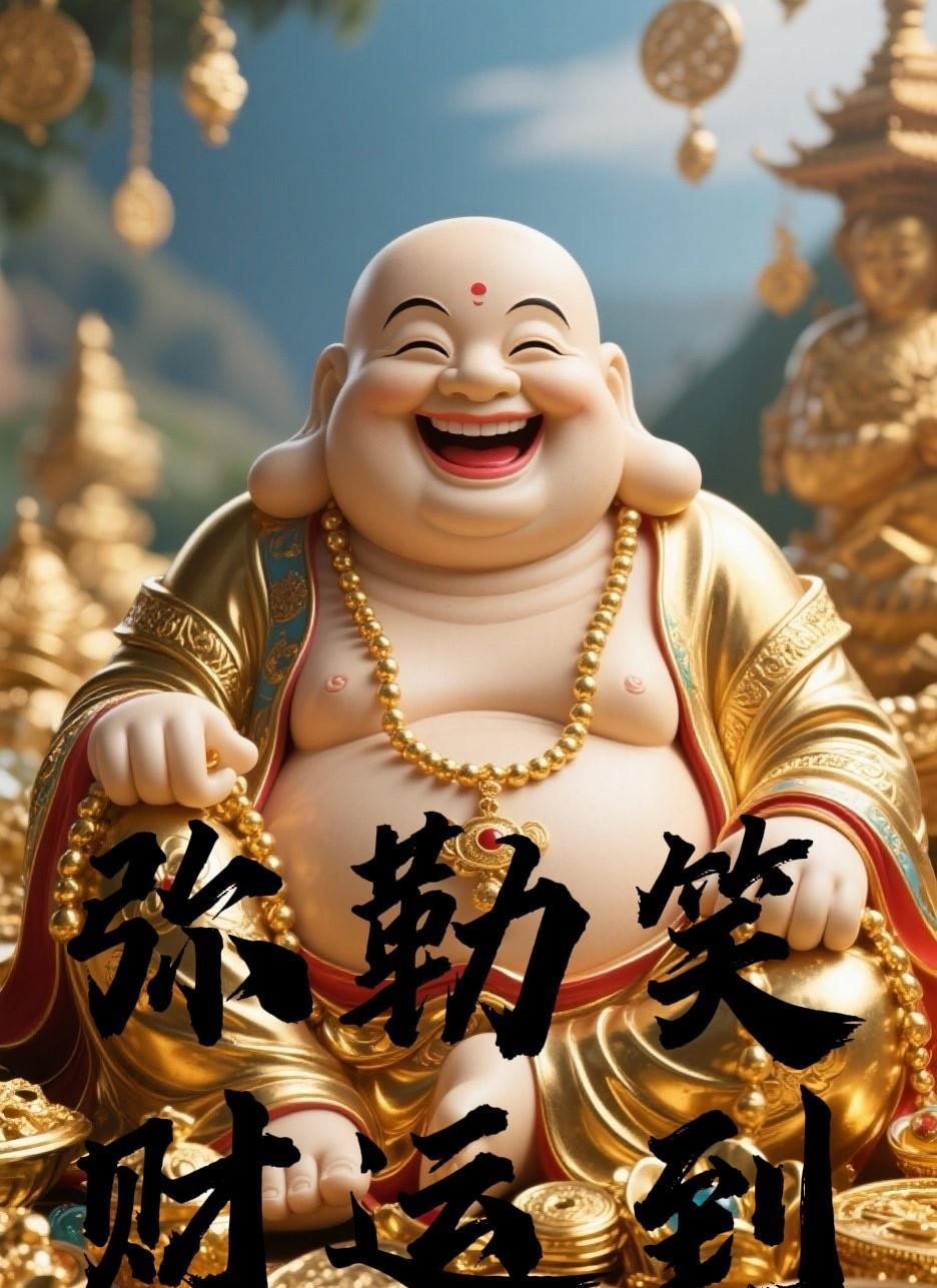 评论“接福”：接弥勒佛慈悲庇佑，平安常伴身，富贵不离家；评论“纳喜”：纳满面春