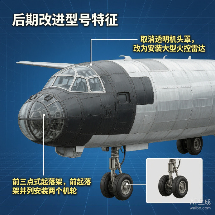 军事ai新视野俄罗斯Tu-95“熊”轰炸机Tu-95是图波列夫设计局研制的长程