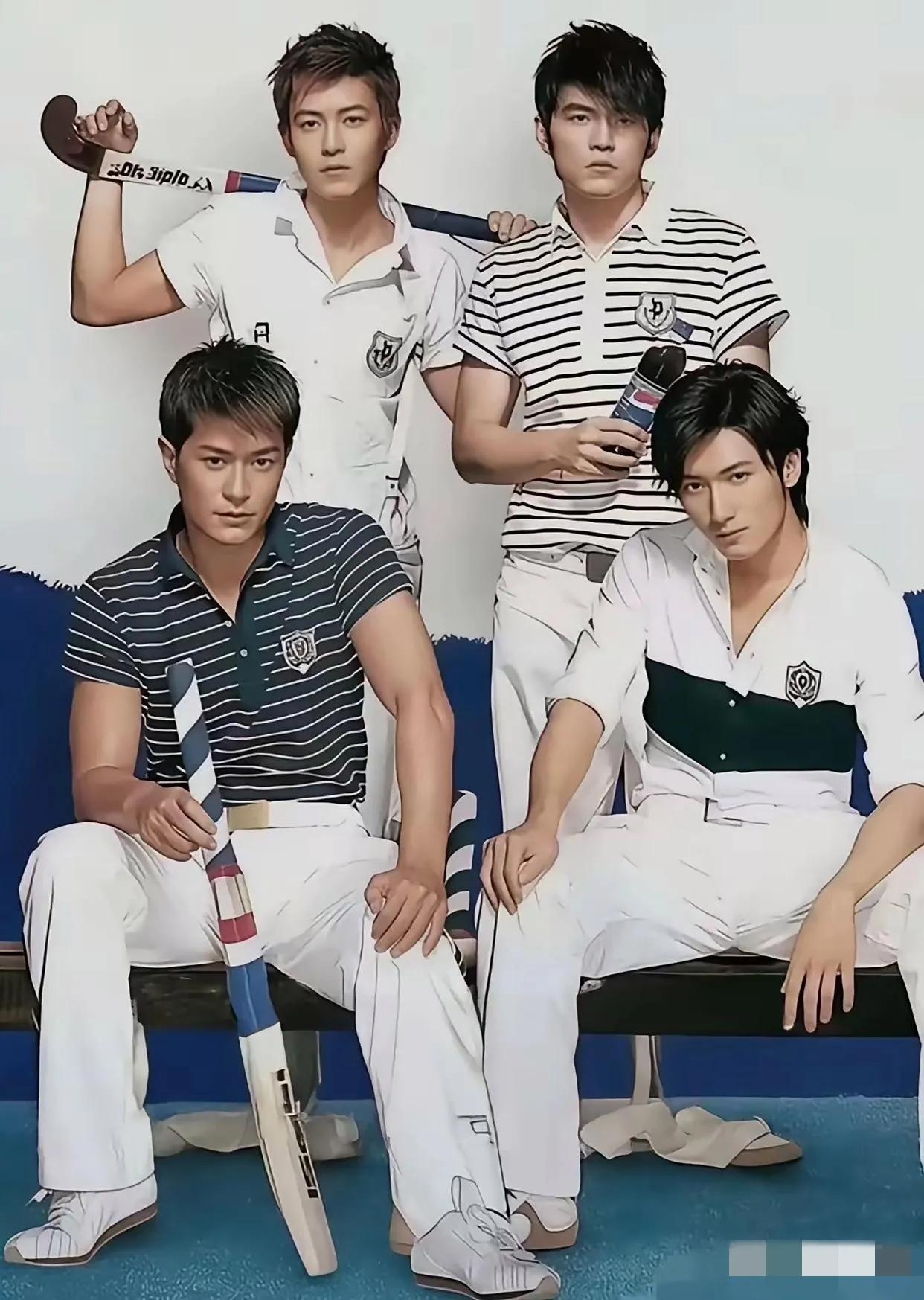 四帅同框，哪位是你心中的No.1？镜头中的陈冠希发型拉风，朗目疏眉，神仪明秀