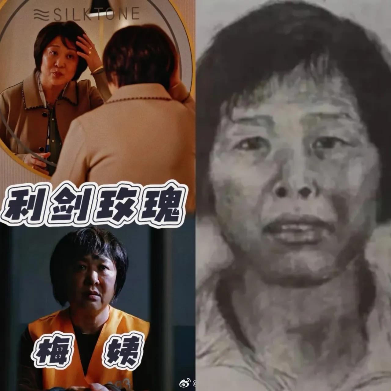 梅姨这个人不查不知道仔细一查才发现，原来她就是《利剑玫瑰》中那个红姨的真实原