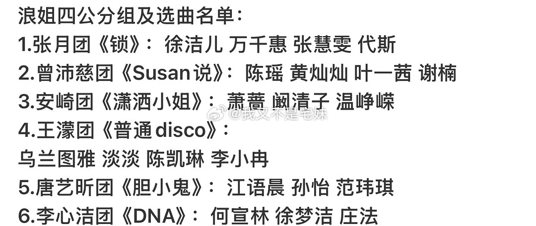 乘风2026｜X秀🍉总结易读版：昨天发小考排名的瓜主消息，全vocalost