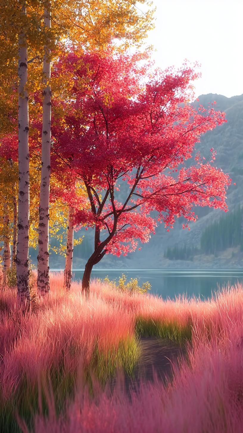 这红的似火，黄的似金，粉的似霞，有没有给你带来惊艳的美好的视觉感受呢高清全屏美图