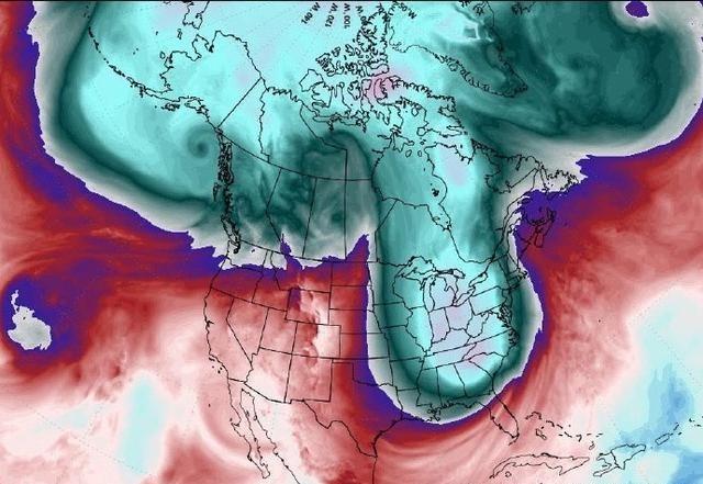 北美最近正在经历超大寒潮，美国本土被寒潮直接中出。北美大陆这个鬼地方最大的劣势就