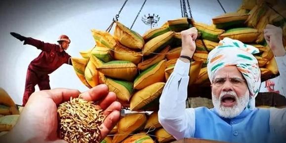 中国印度两国人口都一样达到了14亿人，而粮食产量印度3点3亿吨，中国7亿吨，印度