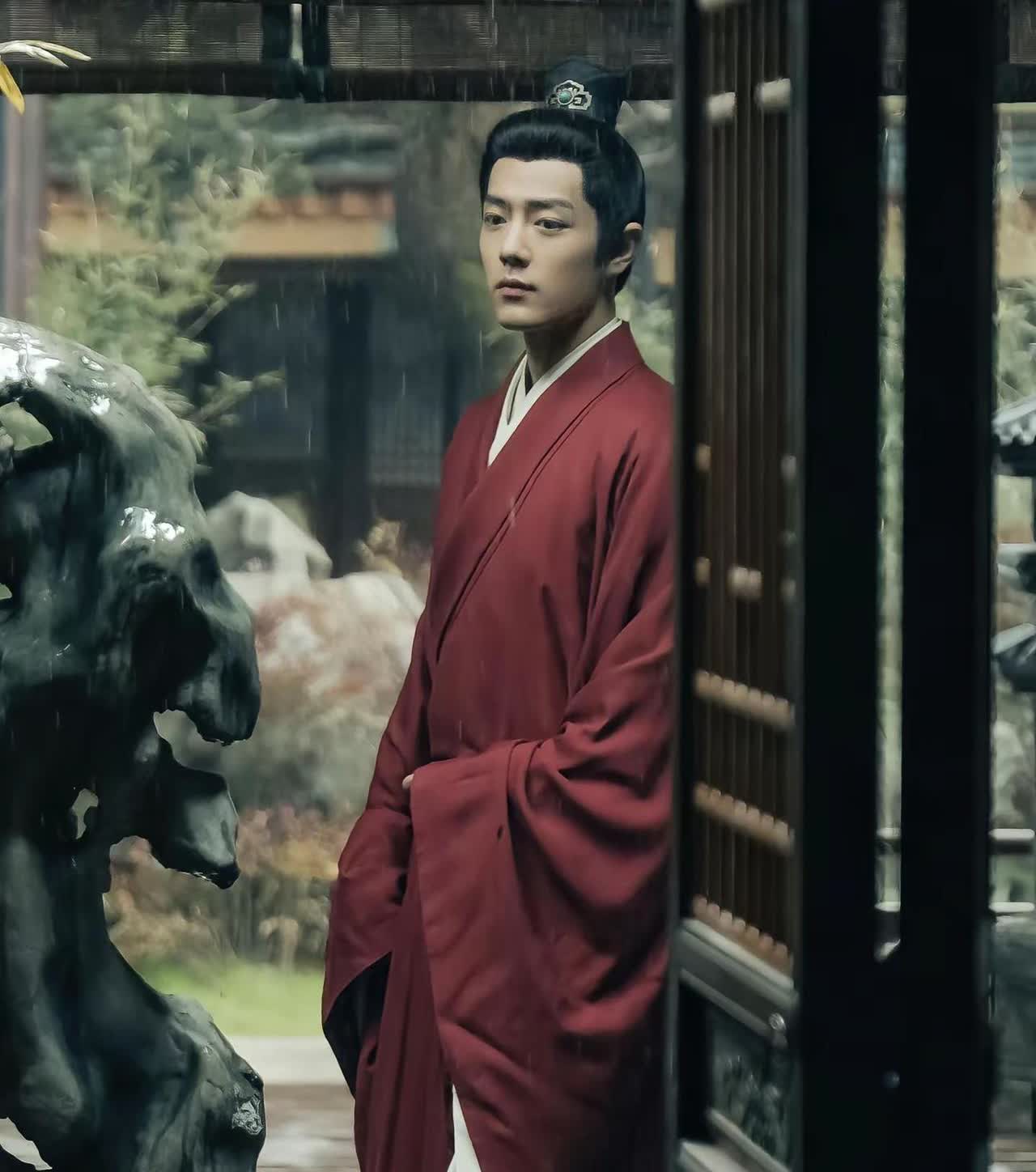 这张简直封神了肖战太适合古装了！就像画中人！