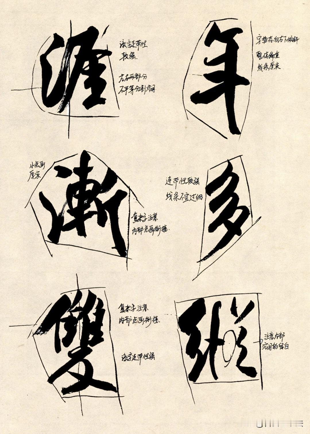 很多人练行书只盯着笔画，却忽略单字轮廓与内部空间，写出来松散呆板。这份手写