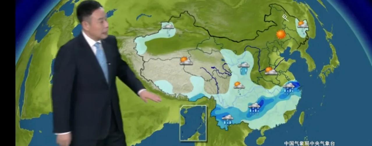 2025年6月22日23日天气气温。长江中下游上空雨区，雨区南北气温较高。6月2