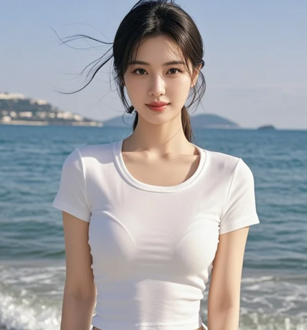 她的笑容比海还清澈，比阳光更温暖