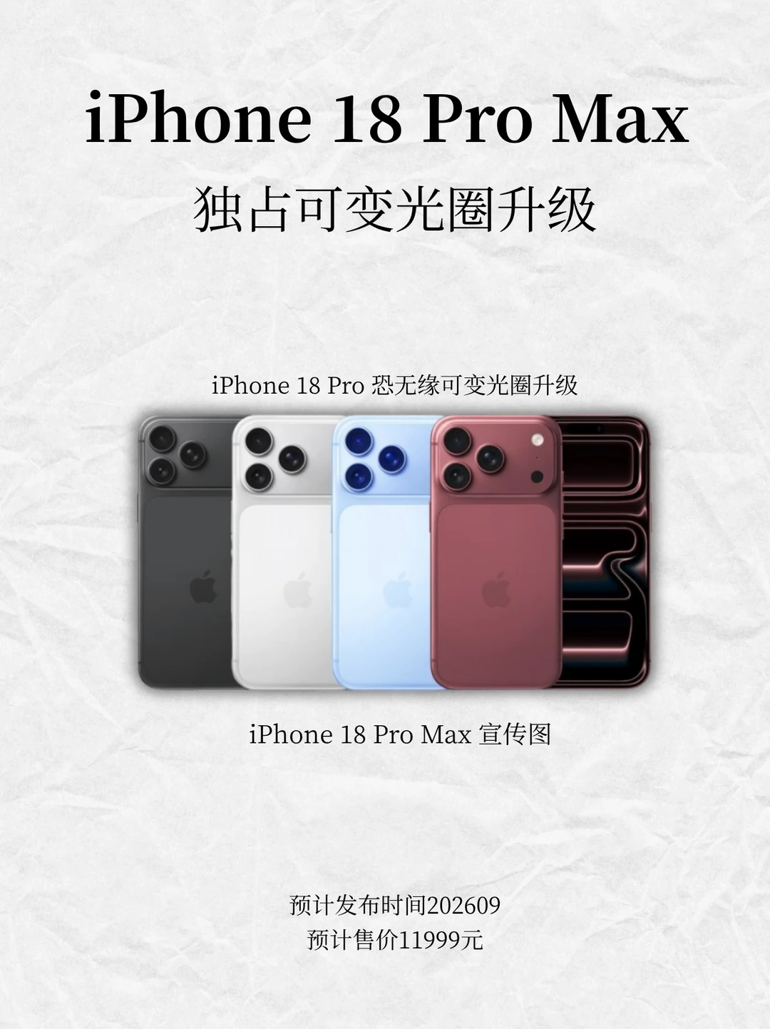 18 Pro Max独占可变光圈，Pro又被刀了🔥