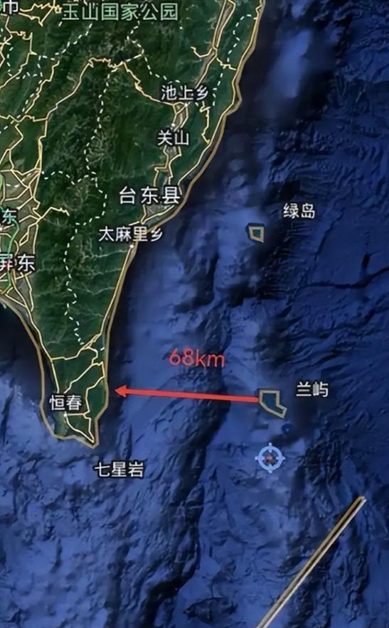 我国台湾岛东边的太平洋上有一个大岛，名字叫兰屿，面积大约45平方公里，是钓鱼岛的