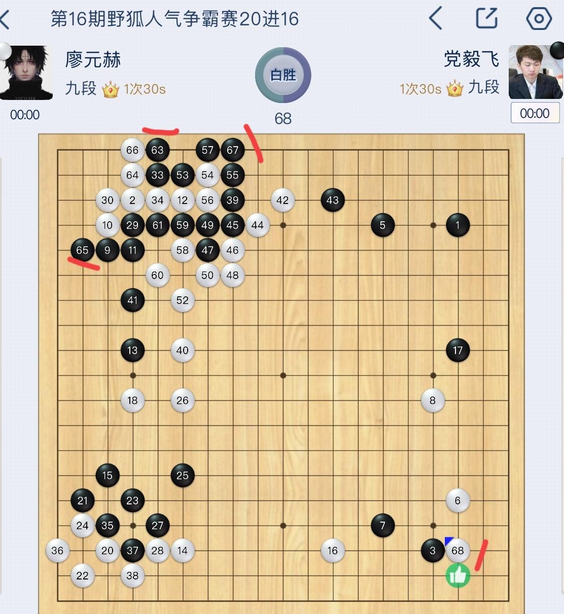 七杀再开杀戒~率先晋级16强第16期野狐人气争霸赛经过去年四季度和今年一季
