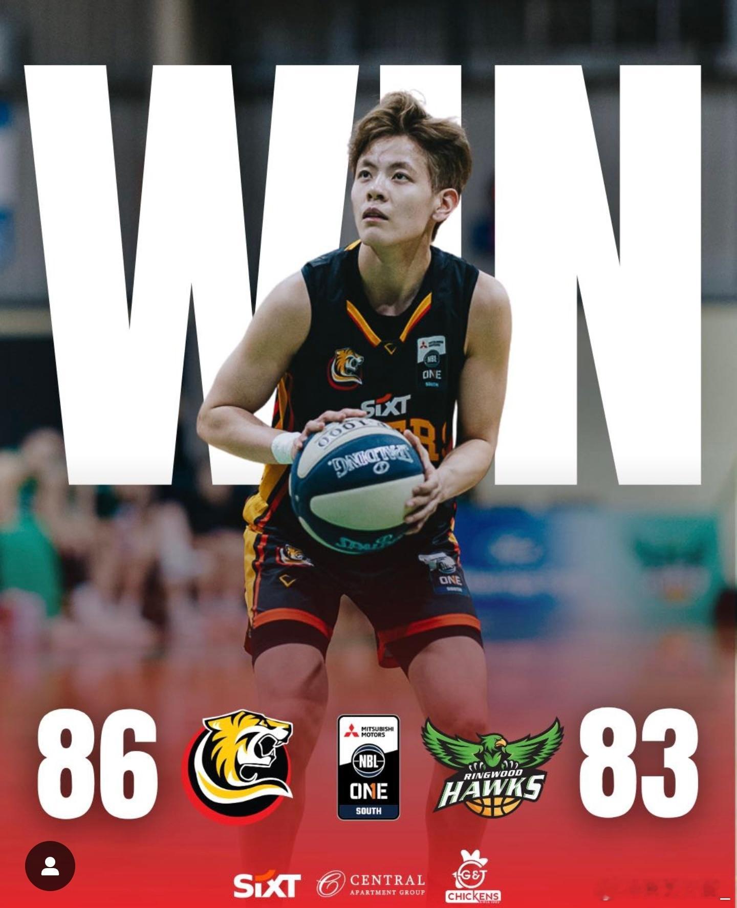 【杨舒予狂砍31分率队取胜陈明伶19分】杨舒予澳洲联赛首秀出场31分钟，20投